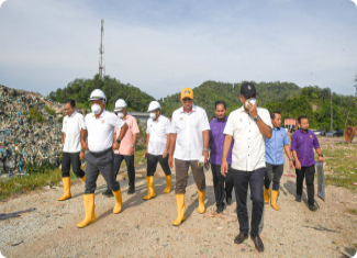 LAWATAN KERJA KETUA SETIAUSAHA KEMENTERIAN PERUMAHAN DAN KERAJAAN TEMPATAN (KPKT) KE TAPAK PELUPUSAN SAMPAH SUNGAI IKAN