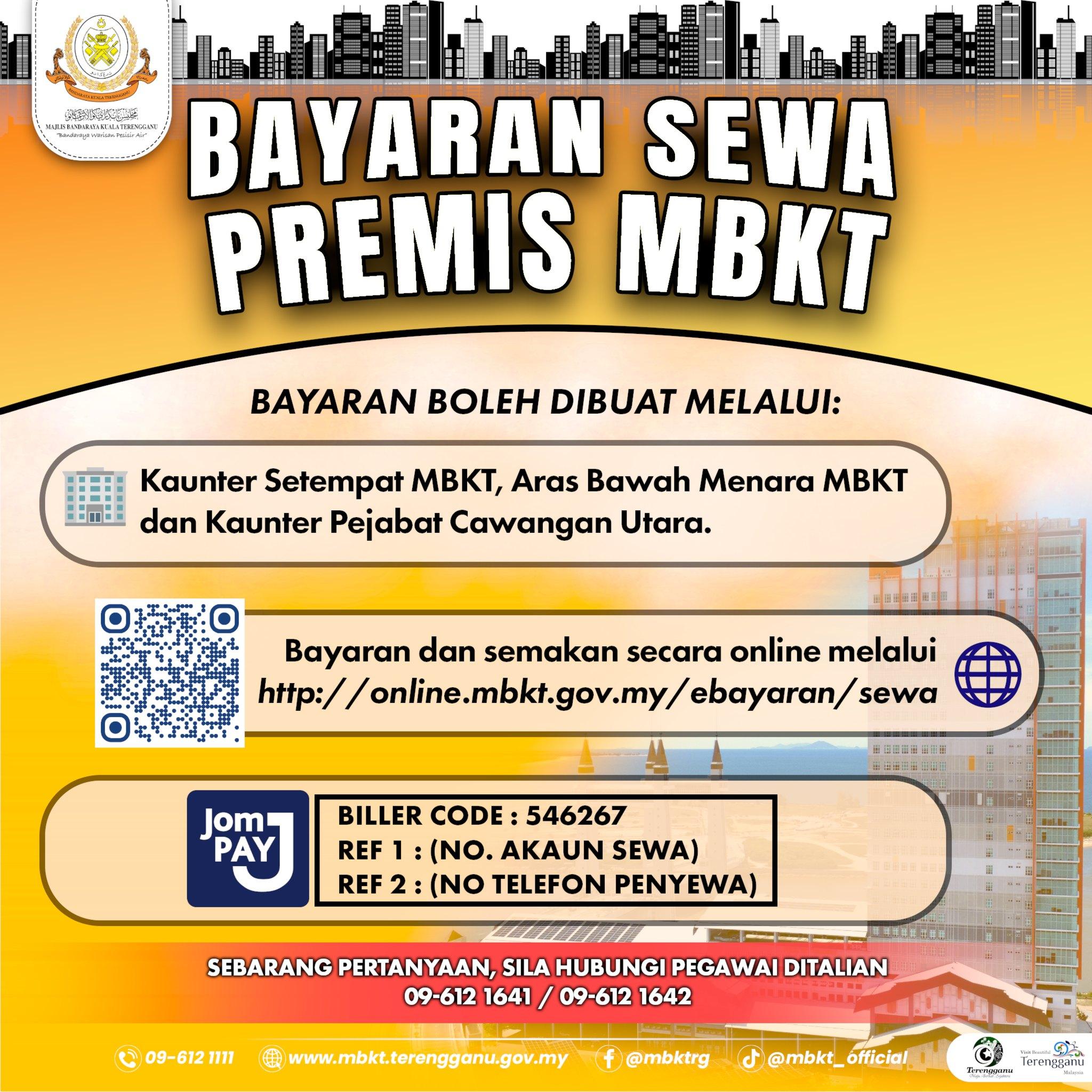 BAYARAN SEWA PREMIS MBKT