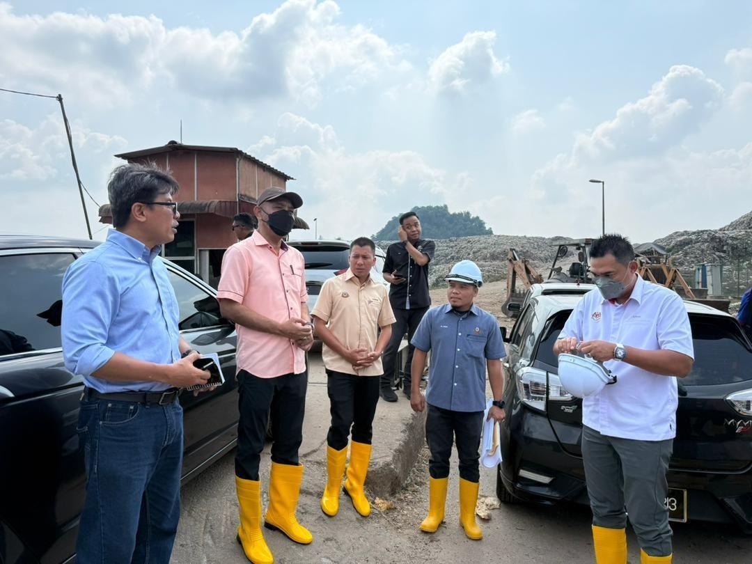 LAWATAN RASMI KE TAPAK PELUPUSAN SISA PEPEJAL SANITARI SUNGAI IKAN