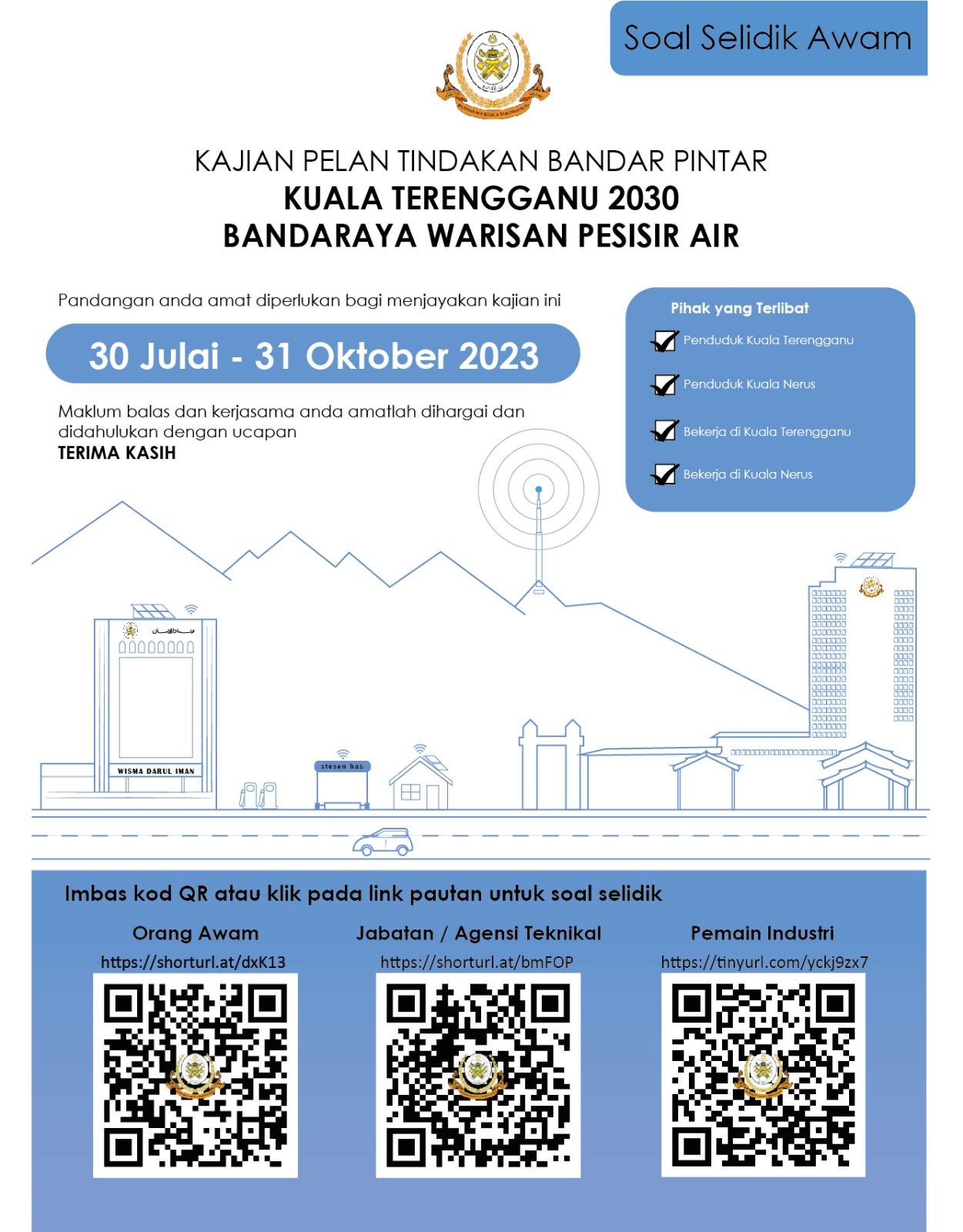 KAJIAN PELAN TINDAKAN BANDAR PINTAR KUALA TERENGGANU 2030 - BANDARAYA WARISAN PESISIR AIR