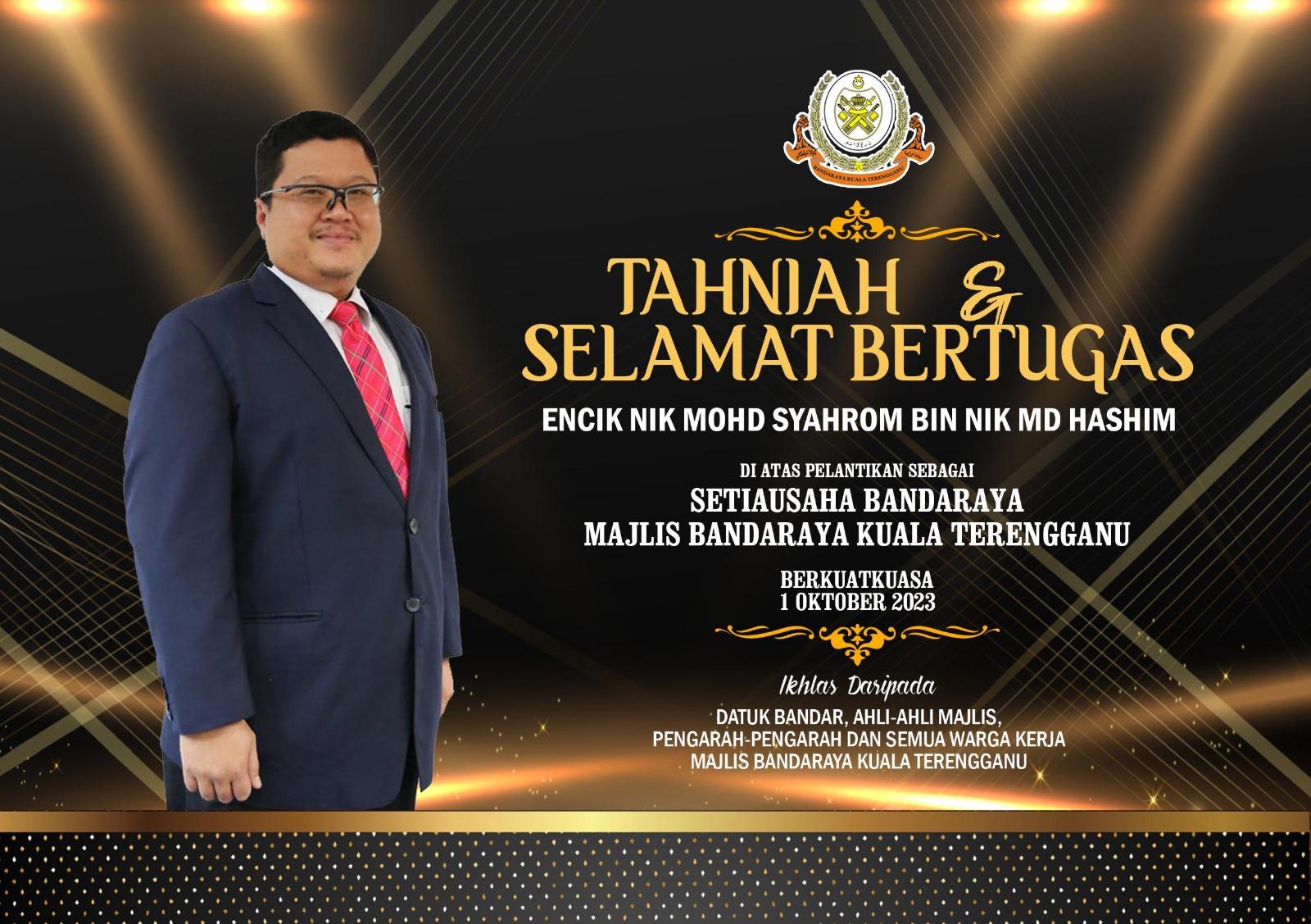 TAHNIAH DAN SELAMAT DATANG